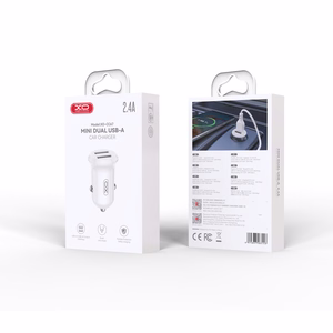 XO car charger CC67 12W 2x USB valge