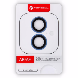 Camera glass to iPhone 16 / 16 Plus Forcell Premium ultramarine