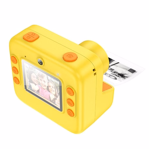 Digitaalne lastekaamera printeriga Hoco 1MP 2,0" HD Ready DV200 kollane
