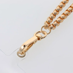 CHAIN #82 Phone lanyard, Phone pendant / cord length 80cm (40cm in the loop) / on neck - kuldne