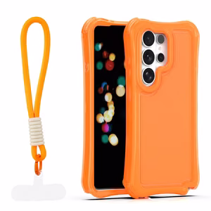 Safepop ümbris rihmaga Samsung Galaxy S26 Ultra jaoks oranž