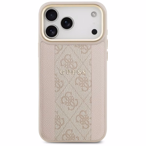 GUESS ümbris jaoks IPHONE 17 Pro Max compatible with MagSafe GUHMP17XPG4SEMCP (PU W/ 4G Stripe) roosa