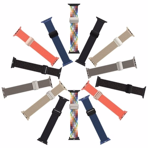 DUX DUCIS strap MIXTURE PRO stretchable braided jaoks Apple Watch 38 / 40 / 41 mm guava