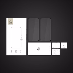 Tech-Protect Glass Fit+ 2-pack Karastatud klaas jaoks iPhone 16e / 14 / 13 Pro / 13 - must