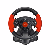 xlyne EG103 Gaming Controller Steering wheel PC,Playstation 2,Playstation 3 Digital must,punane