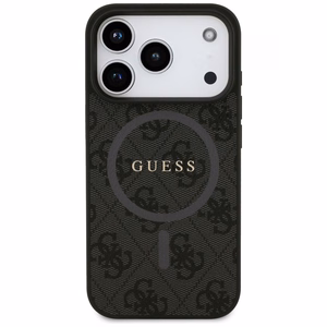 Guess 4G Ring Classic Logo MagSafe ümbris jaoks iPhone 17 Pro - must