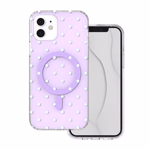 Bubble Dots Mag чехол для iPhone 12 / 12 Pro 6,1", фиолетовый