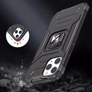 Wozinsky Ring Armor Case Kickstand Tough Rugged Cover for iPhone 13 Pro roosa