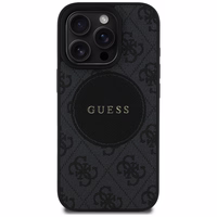 Guess 4G Circle Classic Logo MagSafe ümbris jaoks iPhone 16 Pro Max - must