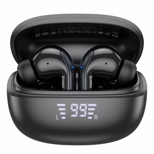 HOCO juhtmevaba bluetooth kõrvaklapid TWS ANC + ENC EQ5 must