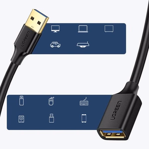 USB kaabel Ugreen USB 3.0 pesa - USB 3.0 pistik 1M