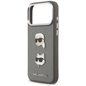 KARL LAGERFELD ümbris jaoks IPHONE 17 Pro Max KLHCP17XPSFDHPOG (FW Grained PU W/ K&C Heads Pin & Logo) hall