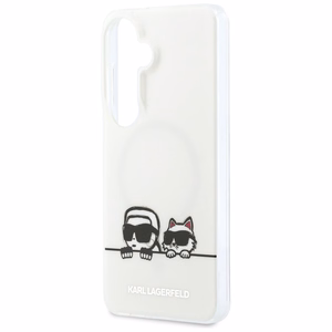 Karl Lagerfeld ümbris IML Peekaboo Karl ja Choupette MagSafe Samsung Galaxy S26 jaoks läbipaistev