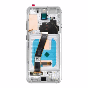 LCD Display jaoks SAMSUNG S20 4G valge SOFT OLED with frame
