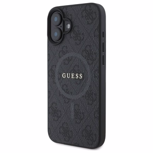Guess 4G Ring Classic Logo MagSafe ümbris jaoks iPhone 16 - must