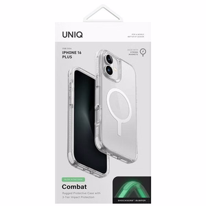 Uniq Combat iPhone 16 Pro 6.3" Magclick Charging ümbris valge/lume valge