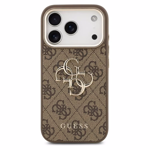 GUESS ümbris jaoks IPHONE 17 Pro GUHCP17L4GMGCBR (PU W/ Big 4G Classic Logo) kuldne brown