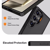 Rock Guard Touch Matte Series Ümbris jaoks Samsung Galaxy S25 Ultra must