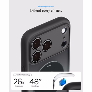 Spigen Ultra Hybrid MagSafe ümbris iPhone 17 Pro Max / 18 Pro Max jaoks, klassikaliselt must