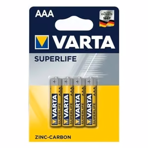 VARTA R3 (AAA) Superlife tsinkpatareid, 4 tk