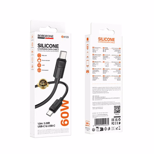 Borofone Cable BX123 Leya - Type C to Type C - PD 60W 3A 1 metre black
