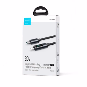 Joyroom Prism Series A16 Lightning / USB-C PD 20W 1.2m kaabel - must