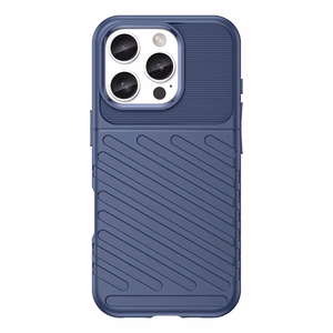 Thunder Ümbris jaoks iPhone 16e Silicone Armored Cover - Sinine