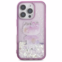 Hello Kitty Liquid Glitter 50TH Anniversary Party iPhone 16 Pro Max Ümbris - Lilla
