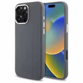 Mercedes Silicone Vertical Tonal Stripes MagSafe Ümbris jaoks iPhone 16 Pro Max - hall