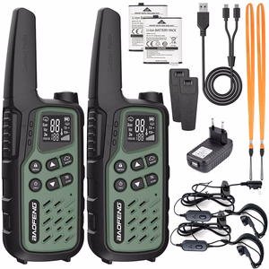 Baofeng BF-T25E raadiosaatjate komplekt, 2 tk, rohelised