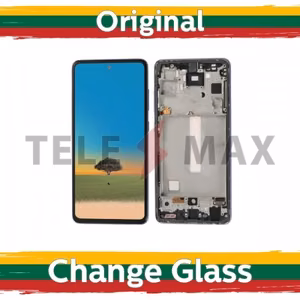 LCD Ekraan Ühildub Samsung A528 A52s koos Frame / Awesome Lilla / (Renewed: Telemax)