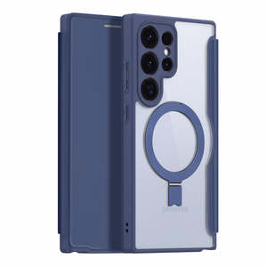 Чехол Dux Ducis Skin X Pro с магнитным кольцом/подставкой для Samsung S24 Ultra - синий