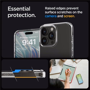 Spigen Crystal Hybrid iPhone 15 Pro Ümbris - läbipaistev