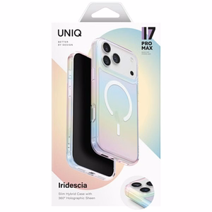 Uniq Iridescia Ümbris jaoks iPhone 17 Pro Max Magclick Charging - Multicolor