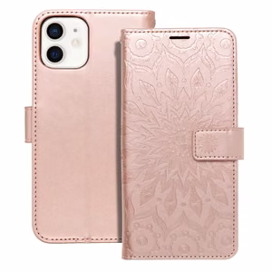 Флип-чехол iPhone 12 / 12 PRO Mezzo Book mandala розовое золото
