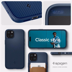 Spigen Mag Armor Ümbris with MagSafe jaoks iPhone 15 Plus - sinine