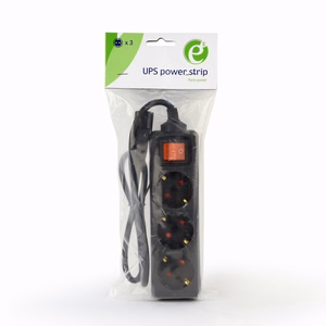 Gembird UPS toitekaabli pikendus 0.6m 3 pistikupesa EG-PSU3-01