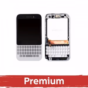 LCD ekraan ühilduv Blackberry Q5 valge raamiga OEM