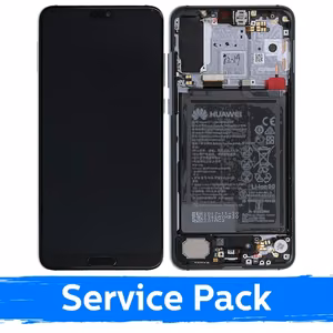 LCD ekraan ühilduv Huawei P20 Pro-ga raamiga / tumesinine / (Service Pack)