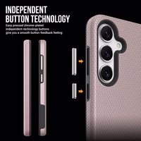 Perfectionists Kolmnurkne Ümbris Samsung S721 S24 FE roosakuldne