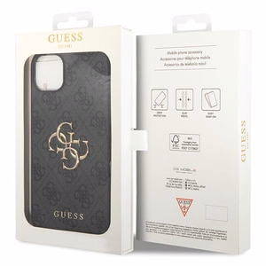 Guess 4G Big Metal Logo iPhone 15 Ümbris - hall