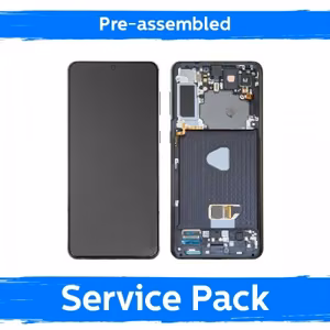 LCD ekraan ühilduv Samsung G996 S21 Plus raamiga / Phantom Black / (Eelkokkupandud Service Pack)