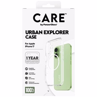 CARE by PanzerGlass Flagship Urban Explorer Ümbris w. Valge MagSafe jaoks iPhone 17 - Läbipaistev