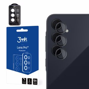 Karastatud klaas jaoks Camera Lens 3mk Lens Protection Pro must jaoks Samsung Galaxy A35 5G