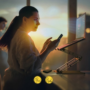 Wozinsky WRS-CPY75DSB Aluminum Laptop and Tablet Alus + Free Smartphone Alus - must