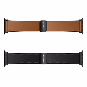 Strap to Apple Watch Forcell F-Design FA21 magnetic eco-friendly leather 42 / 44 / 45 / 49 mm black