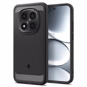 Spigen Rugged Armor ümbris Xiaomi Redmi Note 15 Pro 5G jaoks - must