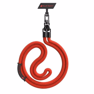 Audi universaalne telefoni rihm 120cm 10mm crossbody punane AUS-CBL10-RSQ/D1-RD