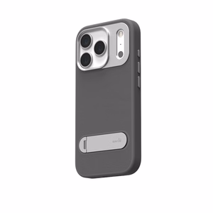 Moshi Kameleon MagSafe ümbris seadmele iPhone 17 Pro, tugijala funktsiooniga, Midnight Gray värvitoonis