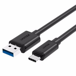 UNITEK Y-C474BK USB kaabel USB 3.2 Gen 1 (3.1 Gen 1) 1 m USB A USB C Must